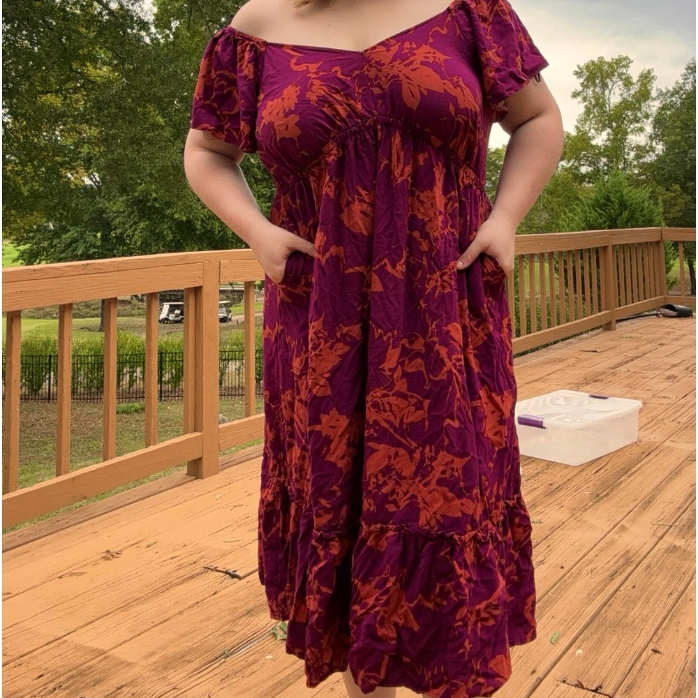 Long floral dress